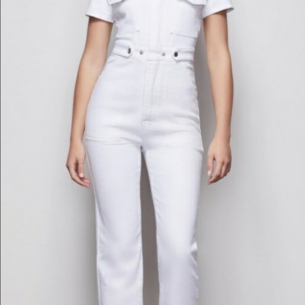 Good American Fit for Success Jumpsuit White  Size 1 / Small.